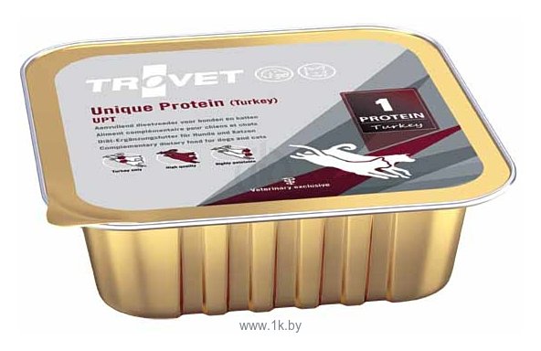 Фотографии TROVET (0.1 кг) 1 шт. Unique Protein UPT (Turkey) cat&dog