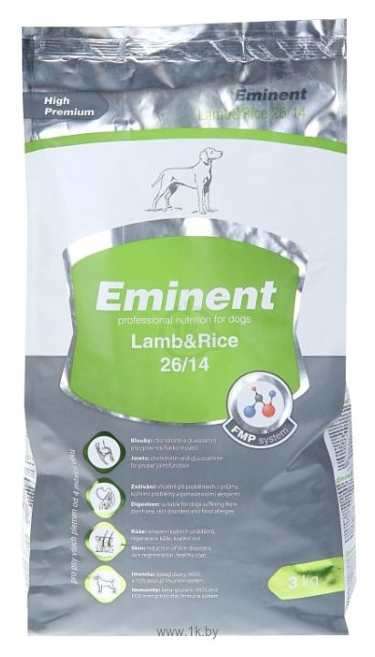 Фотографии Eminent (3 кг) Lamb & Rice 26/14 для собак всех пород