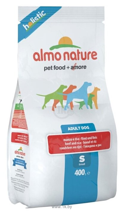 Фотографии Almo Nature Holistic Adult Dog Small Beef and Rice (0.4 кг)