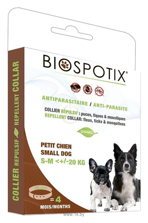 Фотографии Biospotix ошейник от блох и клещей BSDCS S-M для собак и щенков