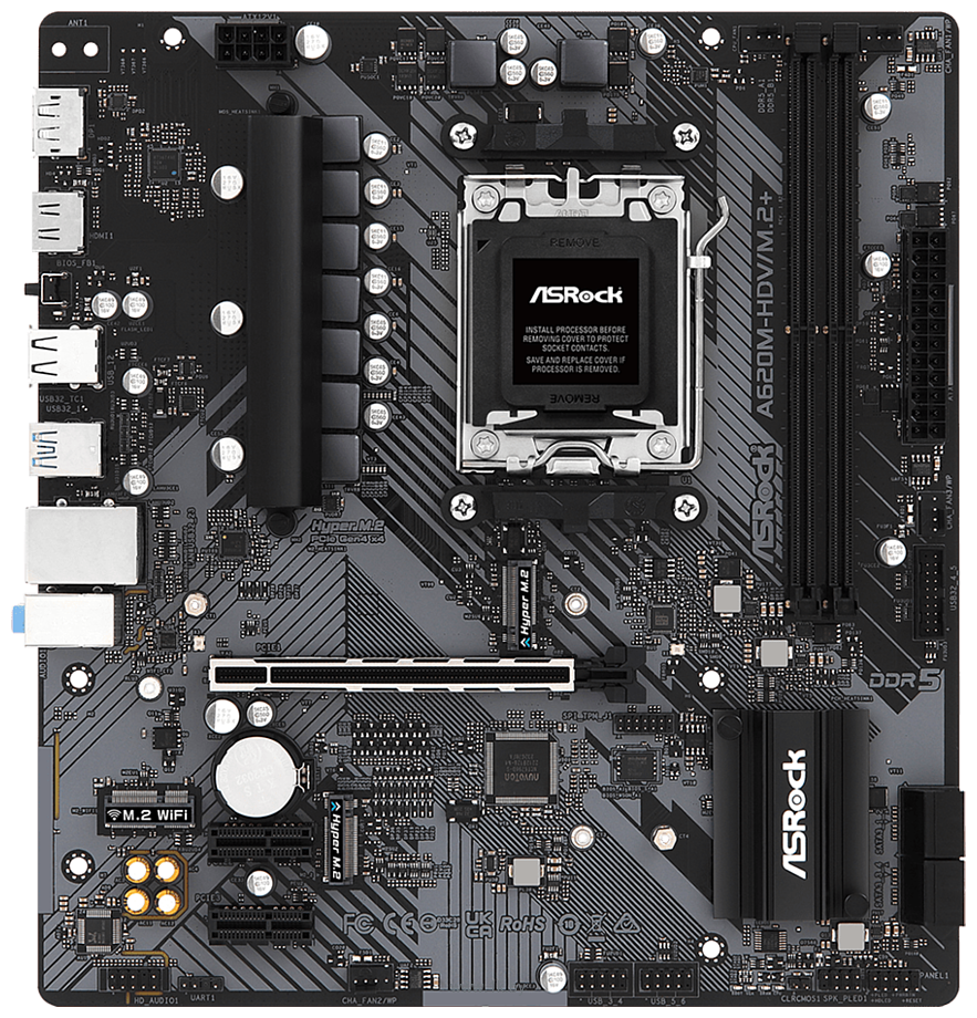 Фотографии ASRock A620M-HDV/M.2+