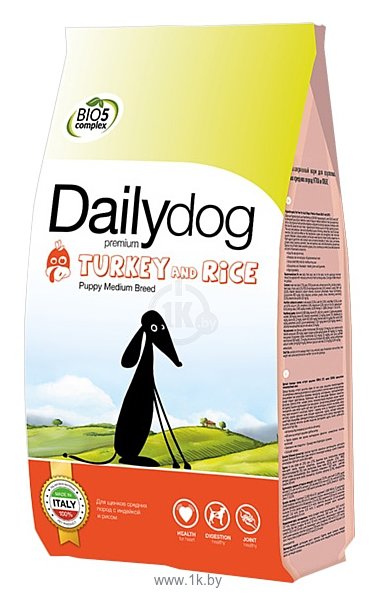 Фотографии Dailydog Puppy Medium Breed turkey and rice (20 кг)