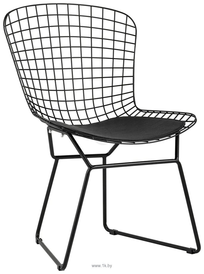 Фотографии Stool Group Bertoia с черной подушкой (черный)