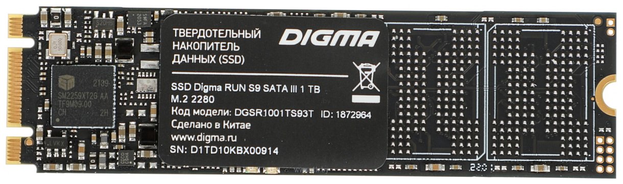 Фотографии Digma Run S9 1TB DGSR1001TS93T