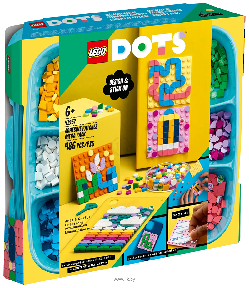 Фотографии LEGO DOTS 41957 Большой набор пластин-наклеек с тайлами