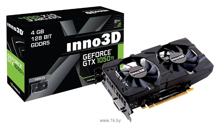 Фотографии INNO3D GTX 1050 Ti Twin X2 4GB (N105T-3DDV-M5CM)