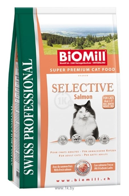 Фотографии Biomill (1.5 кг) Swiss Professional Cat Selective Salmon