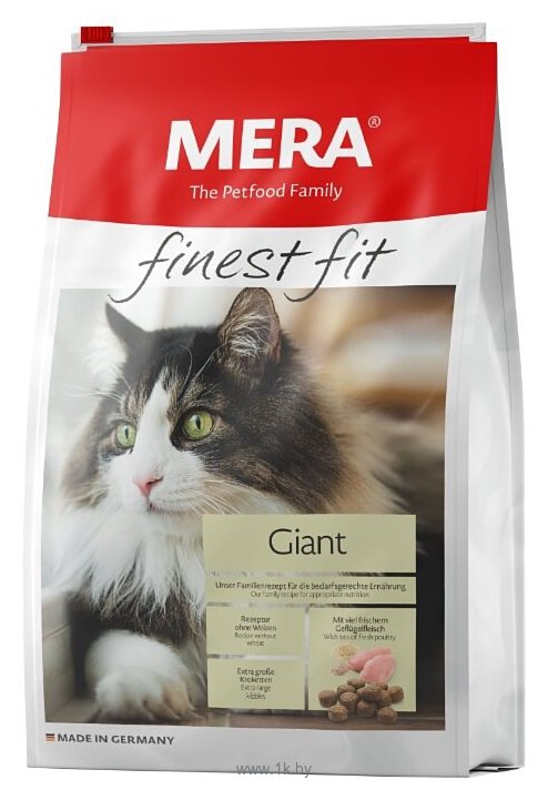 Фотографии Mera (0.4 кг) Finest Fit Giant для взрослых кошек крупных пород