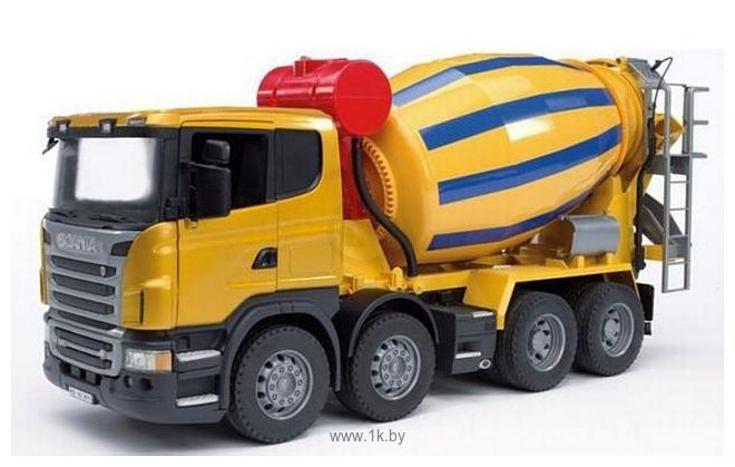 Фотографии Bruder Scania R-series Cement mixer truck 03554