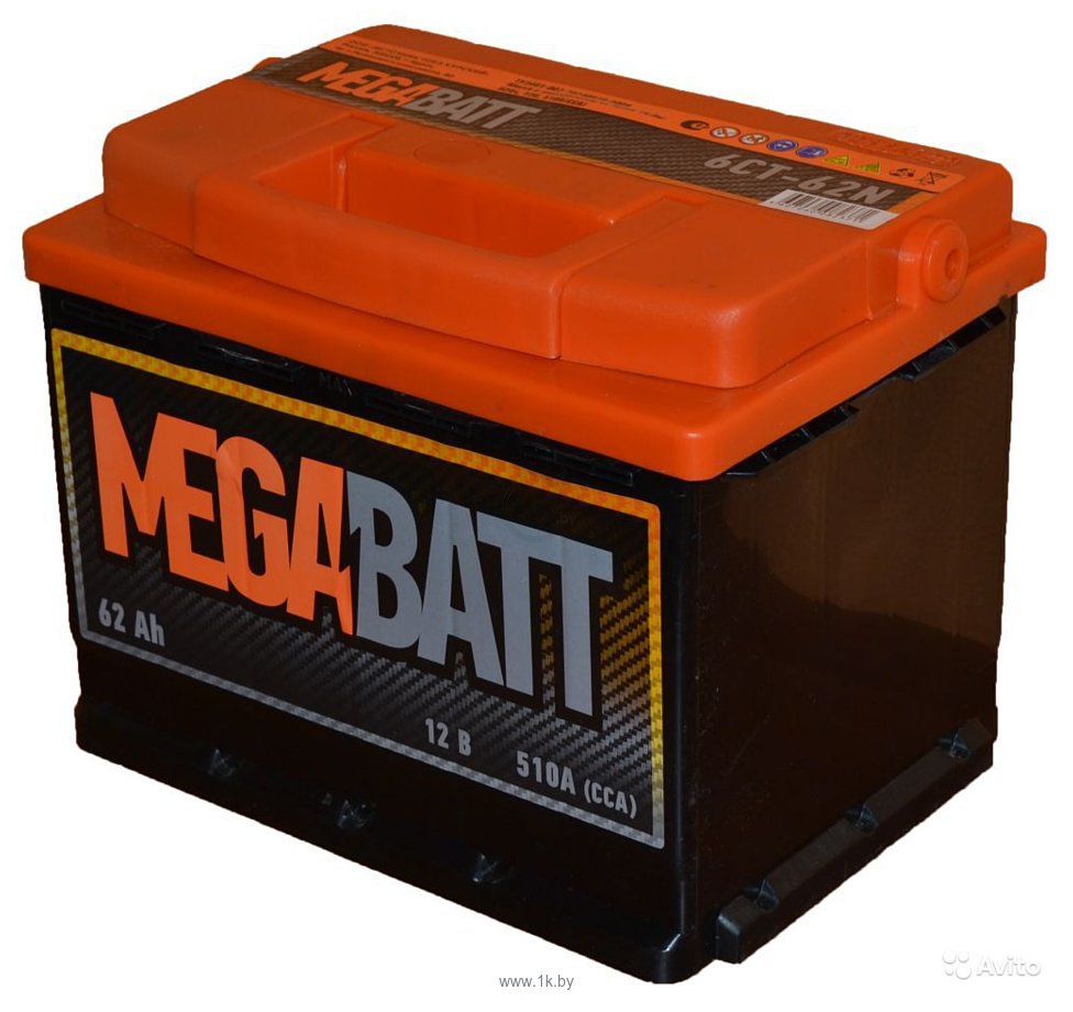 Фотографии Mega Batt R+ (62Ah) 510A