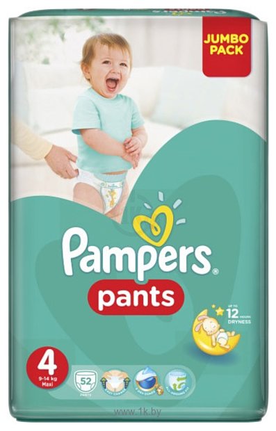 Фотографии Pampers Pants 4 Maxi Jumbo Pack 52шт
