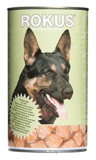 Фотографии ROKUS Для собак мясные кусочки с олениной консервы (0.41 кг) 1 шт.