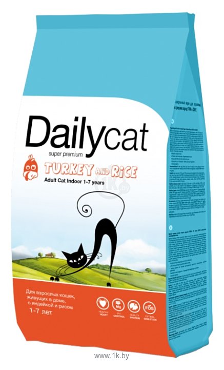 Фотографии DailyCat (10 кг) Adult Indoor Turkey & Rice