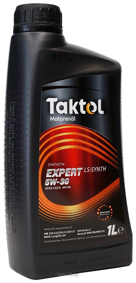 Фотографии Taktol Expert LS-Synth 5W-30 1л