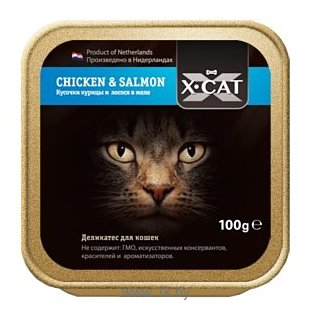 Фотографии X-CAT (0.1 кг) 16 шт. Chicken & Salmon