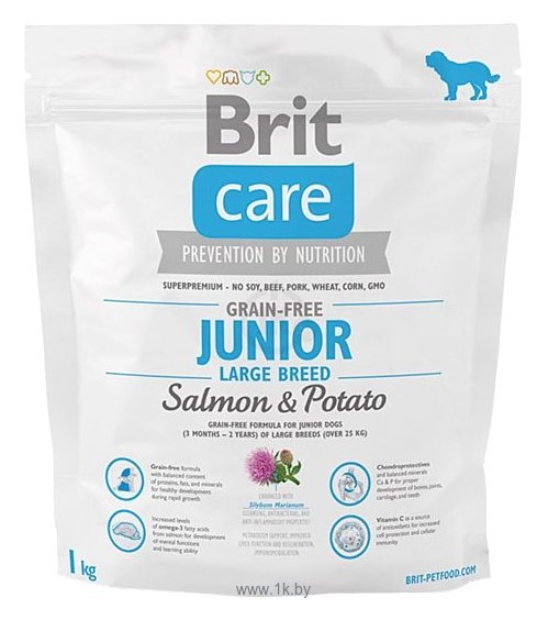 Фотографии Brit Care Junior Large Breed Salmon & Potato (1.0 кг)