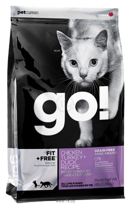 Фотографии GO! (1.82 кг) Fit + Free Grain Free Cat Recipe (Turkey, chicken, trout, duck)