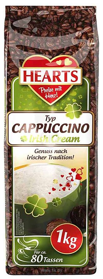 Фотографии Hearts Cappuccino Irish Cream растворимый 1 кг
