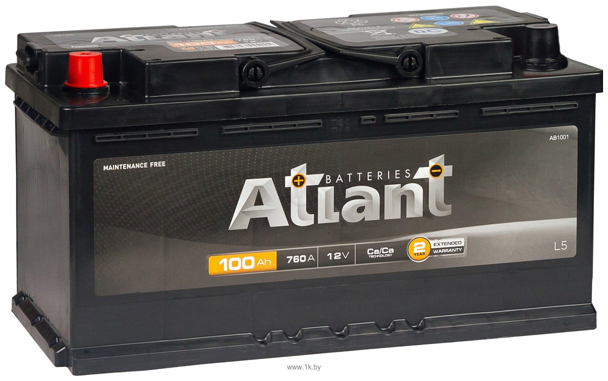 Фотографии Atlant 100 Аh ATLANT Black L+