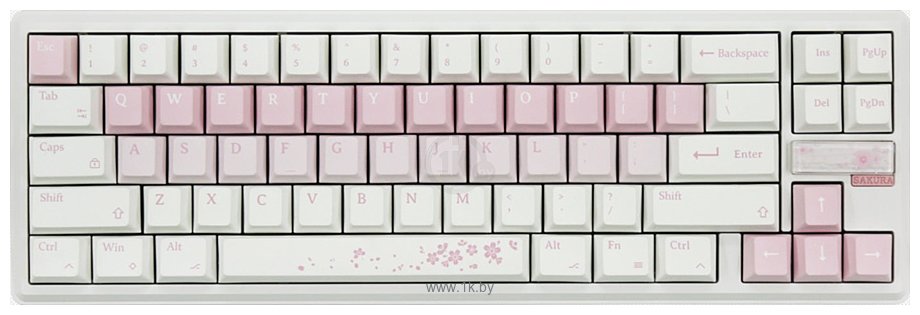 Фотографии Varmilo Sword68 Sakura Kailh Prestige Voice (без кириллицы)