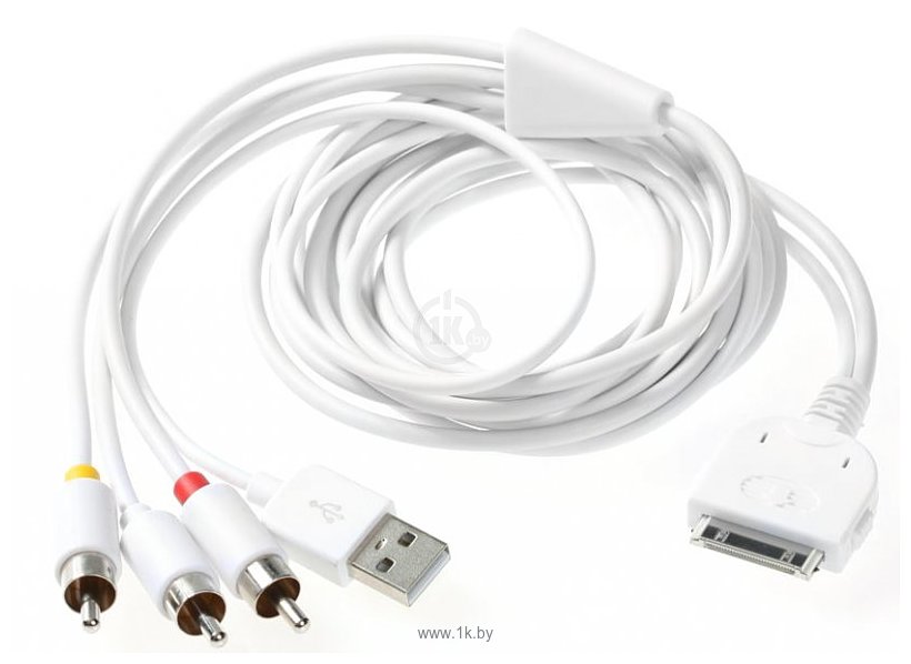 Фотографии Apple Dock Connector 30 pin - USB 2.0 тип A / 3 RCA 1.5 м