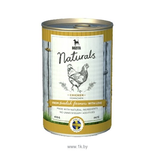 Фотографии Bozita (0.41 кг) 20 шт. Naturals Pate Chicken