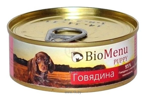 Фотографии BioMenu (0.1 кг) 24 шт. Puppy консервы для щенков с говядиной