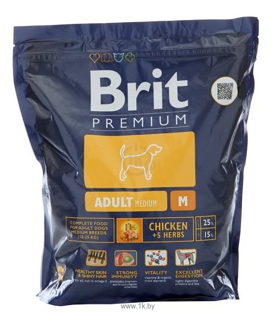 Фотографии Brit Premium Adult M (1 кг)