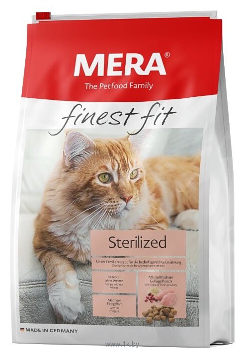 Фотографии Mera (1.5 кг) Finest Fit Sterilized для стерилизованных/кастрированных кошек