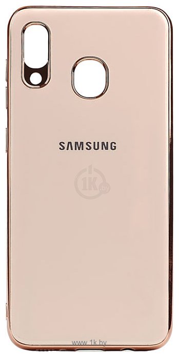 Фотографии EXPERTS Plating Tpu для Samsung Galaxy A20/A30 (розово-золотой)