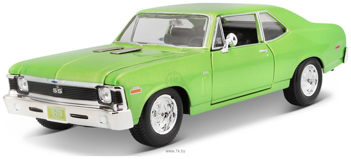 Фотографии Maisto 1970 Chevrolet Nova SS 31262GN (светло-зеленый)
