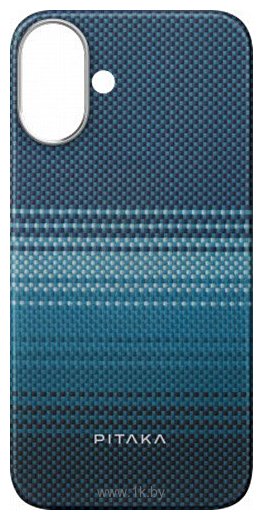 Фотографии Pitaka Tactile Woven для iPhone 16 (синий)