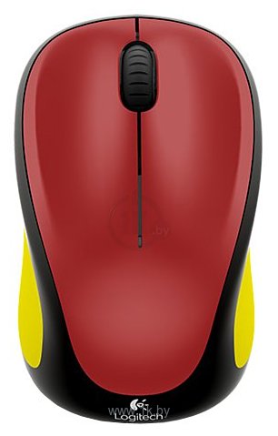 Фотографии Logitech Wireless Mouse M235 910-004106 black-Yellow-Red USB