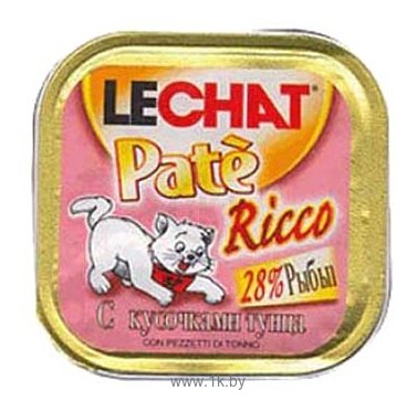 Фотографии LeChat Pate Ricco с кусочками Тунца (0.1 кг) 1 шт.