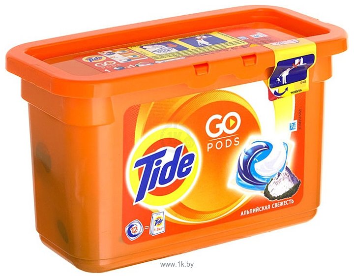 Фотографии Tide Go Pods Альпийская свежесть (12х25.2 г)