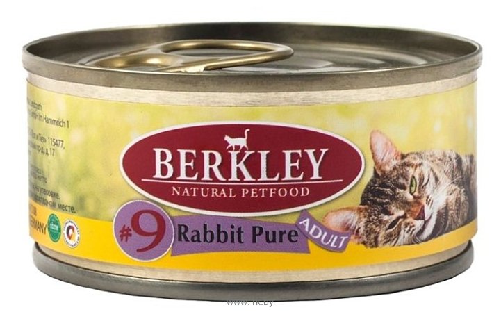 Фотографии Berkley (0.1 кг) 1 шт. Паштет для кошек #9 Мясо кролика