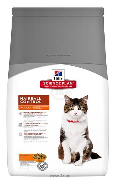 Фотографии Hill's Science Plan Feline Adult Hairball Control Chicken (1.5 кг)