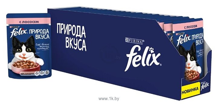 Фотографии Felix Природа вкуса с лососем 24 шт. (0.085 кг)