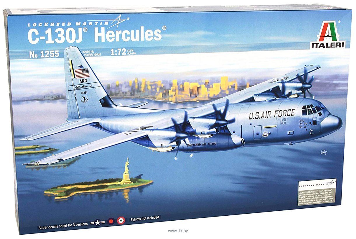 Фотографии Italeri 1255 Военно-транспортный самолет C-130J Hercules