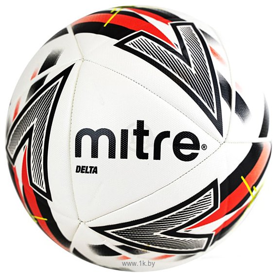 Фотографии Mitre Delta One Fifa Pro 5-B0091B49 (размер 5, белый/красный/черный)