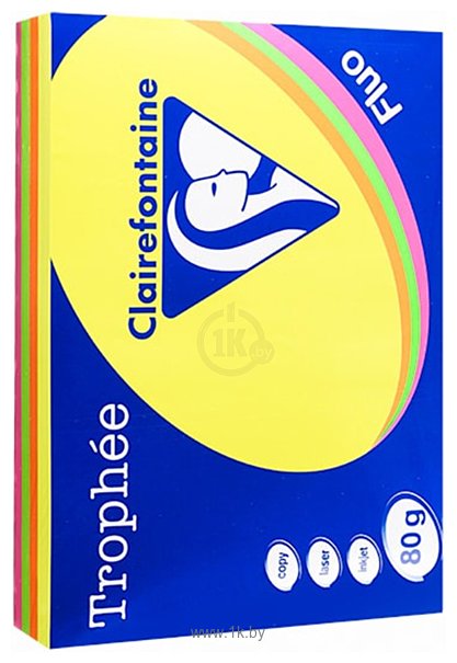 Фотографии Clairefontaine Trophee A4 80 г/кв.м 500 л 1705SC (mix fluo)