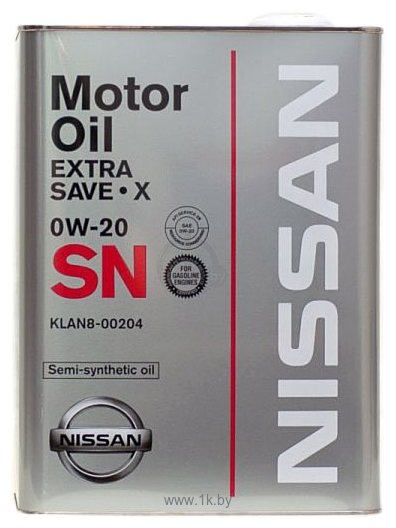 Фотографии Nissan Extra Save X SN 0W-20 (KLAN8-00204) 4л