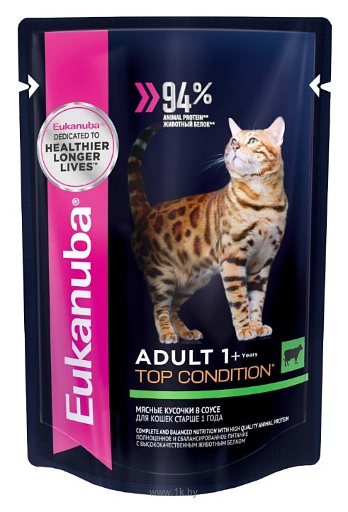 Фотографии Eukanuba Adult Cat Pouch Beef (0.085 кг) 1 шт.