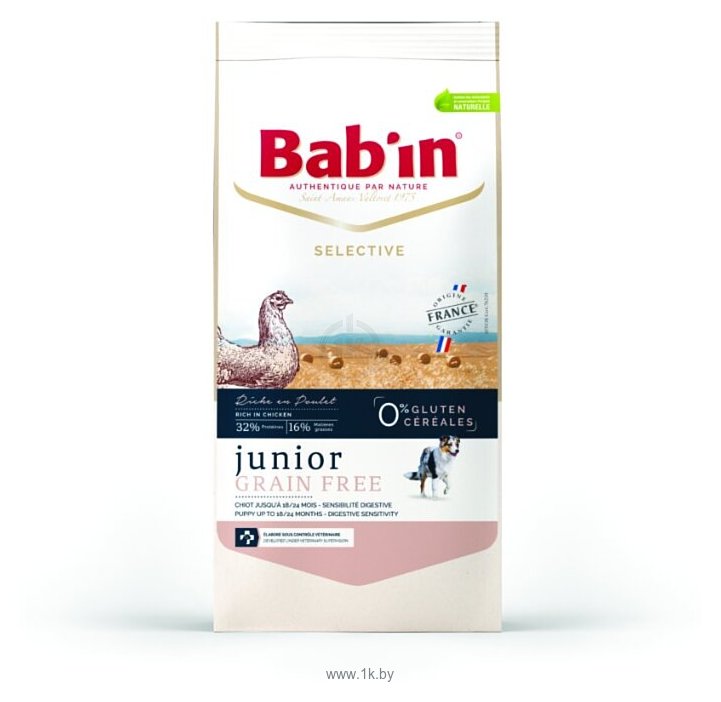 Фотографии Bab'in (3 кг) Selective Junior Grain Free Poulet