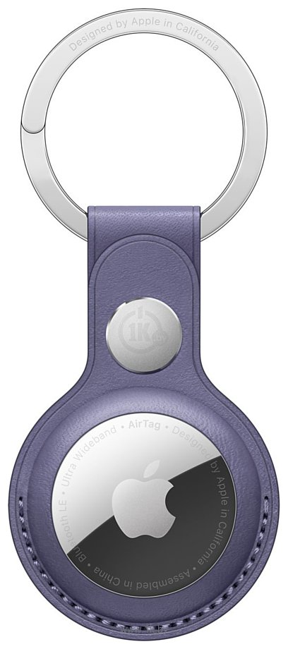 Фотографии Apple кожаный для AirTag с кольцом для ключей (сиреневый) MMFC3