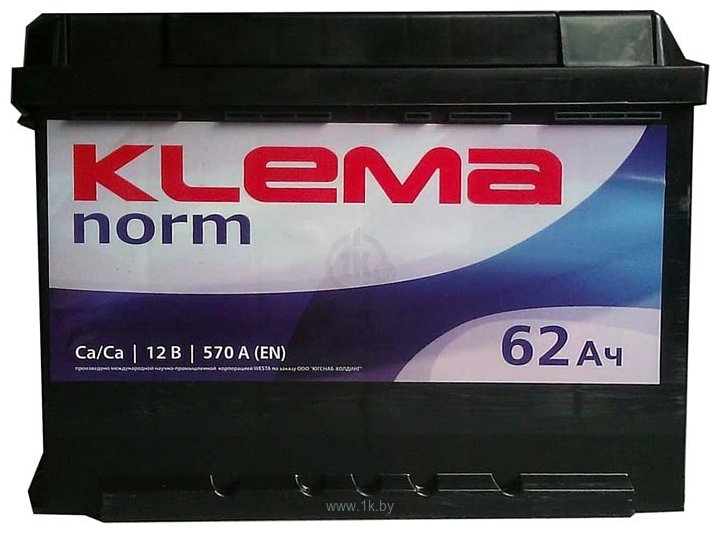 Фотографии Klema Norm 6СТ-62 АзЕ (62Ah)