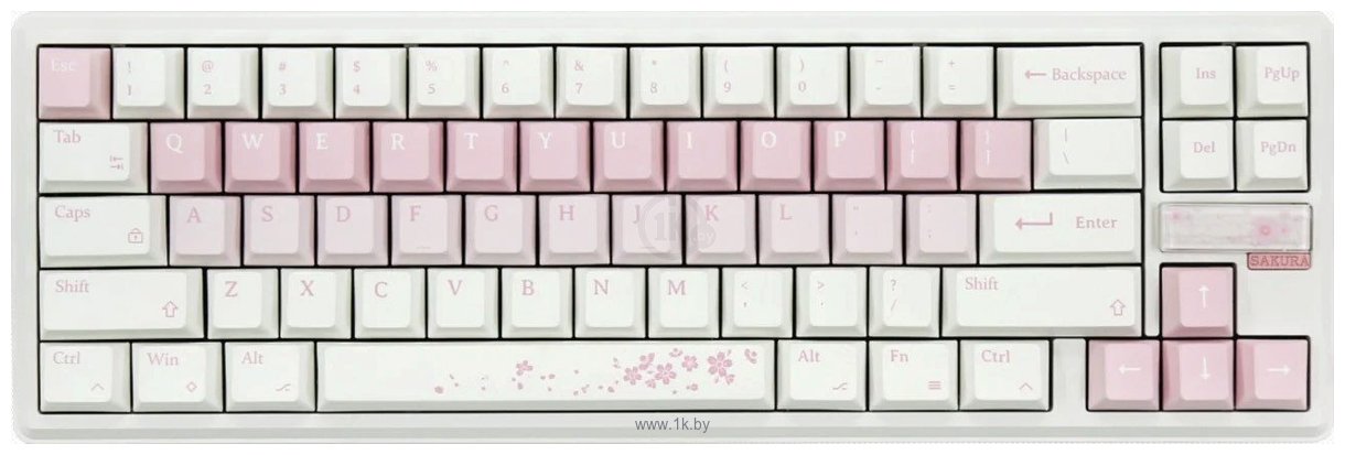 Фотографии Varmilo Sword68 Sakura Kailh Prestige Silent (без кириллицы)