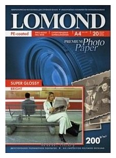 Фотографии Lomond Super Glossy Bright A4 200 г/кв.м 20 листов (1101112)