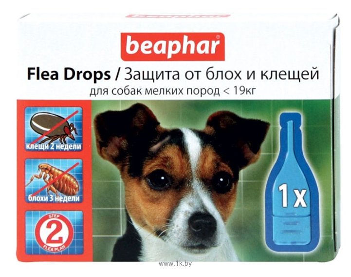 Фотографии Beaphar Flea Drops для собак мелких пород (1 пипетка)