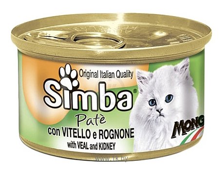 Фотографии Simba Паштет для кошек Телятина с почками (0.085 кг) 1 шт.